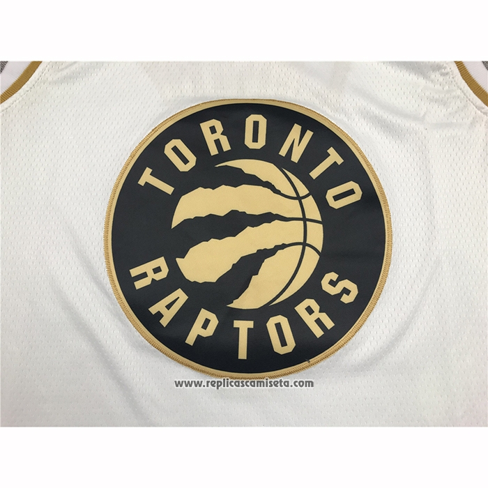 Camiseta Golden Edition Toronto Raptors Kyle Lowry #7 Blanco